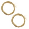 2 Pack Violin Bow Horsehair Horse Hair Natural Color Unbleached
