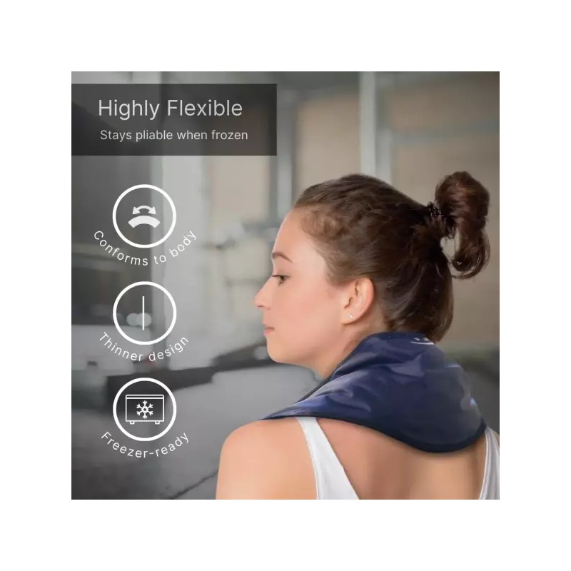 FlexiCold 플렉시콜드 젤 넥 스팩(23인치 X 8인치 5인치) - 재사용