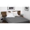 HOME LINGE PASSION, Dark Grey Fitted Sheet 180 x 200