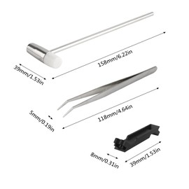 Larcele Building Block Tool Kit Multi-Use Separator Tools,1 Mallet 1 Blocks Pliers and 2 Brick Separator JMPJ-01 (Random Color)