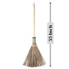 Garden Broom - Coconut Broom 55 Inch, Heavy Duty Sweeping