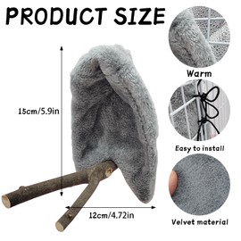 One Piece Soft Parrot Cozy Corner Comfortable Corner Fleece Bird Blanket Bring Happy Parrot Plush Blanket Corner for Parakeet Cockatiel Pigeon