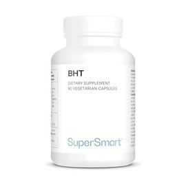 SUPERSMART Supersmart - BHT (Butylated HydroxyToluene) - Anti Aging & Antioxidant Supplement - Immune System Booster | Non-GMO & Gluten Free - 90 Vegetarian Capsules