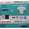 MAKENA Retrofit Kit LED 65w Dimmable 4'' inch Recessed Ceiling