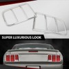 CROSSDESIGN Taillight Tail Light Bezel Covers Chrome Compatible with Ford