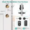 Keyless Entry Door Lock with Handle - 2 Lever Handles,
