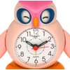 Eichmüller Kinderwecker Eule rosa Analogwecker mit Alarm Snooze und Licht