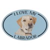 Crazy Sticker Guy I Love My Labrador (Yellow Lab) -