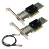 2PCS MNPA19 XTR 10Gb SFP+ PCIE Network Card with 3.28ft