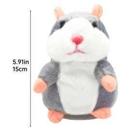 POHOVE Talking Hamster Toy,Electronic Record Toy Repeat What You Say Plush Toy, Interactive Toy,Talking Hamster Plush Toy Stuffed Toys for Girls Boys Christmas Birthday Gift