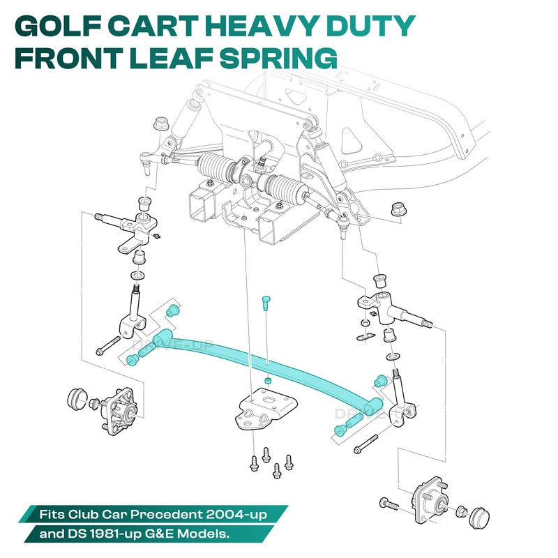 Drive-up Golf Cart Standard Front Leaf Spring for Club Car