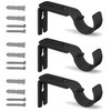 QualityDen Curtain Pole Brackets Adjustable Length of 9 - 12cm