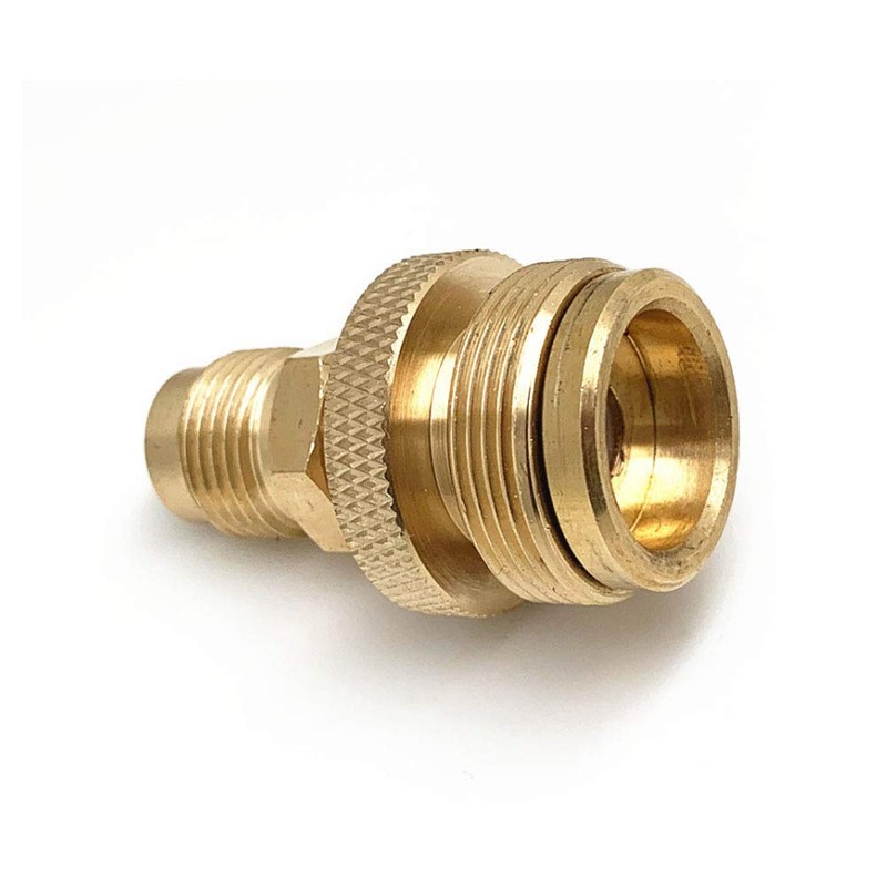 Acxico 2 pcs Grill Stove 1lb Propane Tank Regulator Adapter