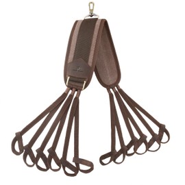 WAYNE'S DOG Canvas Duck Game Carrier - 12 Drops, Slip Noose - Bird Tote, Waterfowl & Goose Hanger, Duck Carrier Lanyard (Coffee)