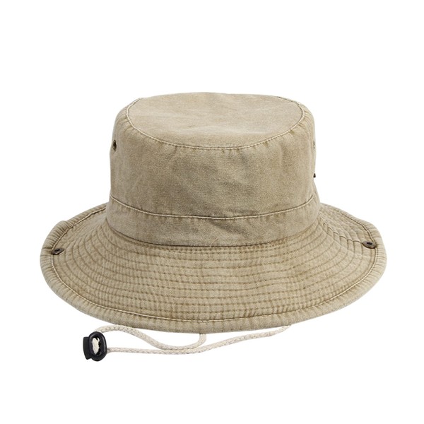 ANIMQUE Unisex Sonnenhut Fischerhut Boonie Hut Baumwolle Breite Krempe Sommer