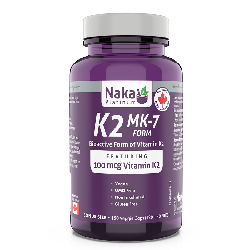 Naka Pro Herbs Naka Platinum K2 (mk-7 Form) 100mcg 150