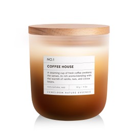 LUMELOOM Coffee House, Coffee Scented Candle, 11oz Aromatherapy Soy Wax Candles for Home Scented, Long Lasting, Food Scent for Home, Housewarming, Birthday, Friendship, Gift for Women, Men, Friends