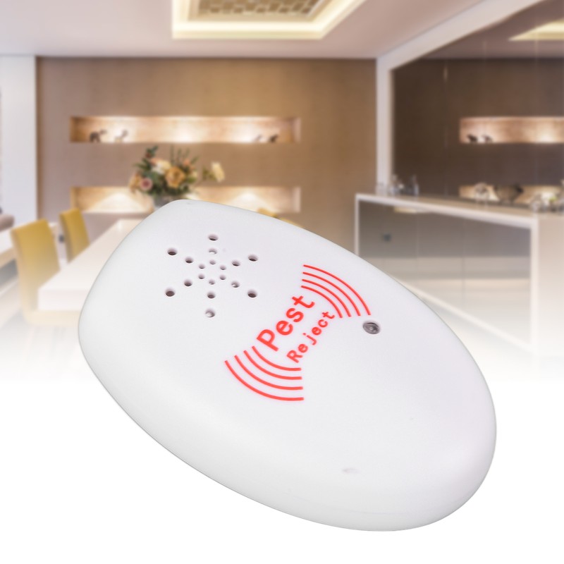 Multifunction Ultrasonic Electronic Mosquito Repellent Pest Repeller USB Rechargeable White