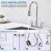 HOMELODY 2 Handles Kitchen Faucet with Pull Down Sprayer for