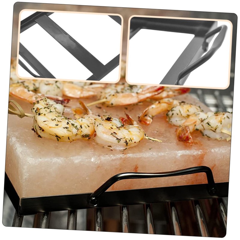 Mipcase 1pc Enamel Barbecue Salt Plate Rack Durable Grill Rack