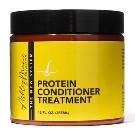 The Hair Diagram - Ashley Marie Protein Conditioner Treatment - Natural Strengthening Conditioner Enriched with Argan Oil & Hydrolyzed Wheat Protein - Color Safe - Paraben & Sulfate Free - 12oz