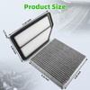 AUTOKAY 80292SDAA01 17220RV0A00 Cabin Engine Air Filter Set Fits for