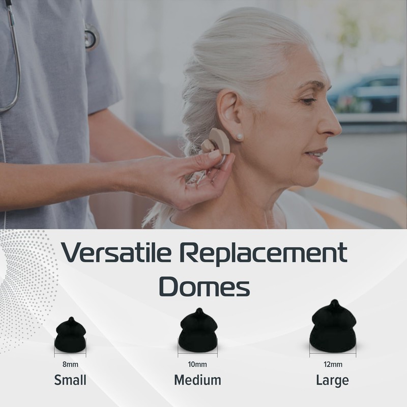 Widex Compatible Double Ear Tip Hearing Aid Domes Pack of