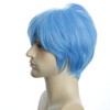 Karlery Men's Handsome Blue Short Fluffy Straight Unisex Baby Hair