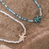 Todu Boho Seashell Beach Ocean Layered Necklace Summer Starfish Turtle