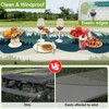 HobbLab Picnic Table Cover with Bench Covers Portable Table Cloth