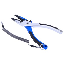 Aluminum Die Casting Fishing Cutting Pliers Non-slip Fishing Clamp 

Rubber Handle with Storage Bag