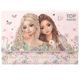 Depesche TOPModel Summer Feeling 13617 Writing Paper Set in Folder with Model Motif and Flowers with Letter Sheets and Envelopes