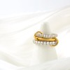 HOLINSE Gold Rings Set for Women, Chunky Stackable Rings Non
