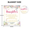 Daughter Gifts from Mom Dad - Daughter's Birthday Gift Blanket,