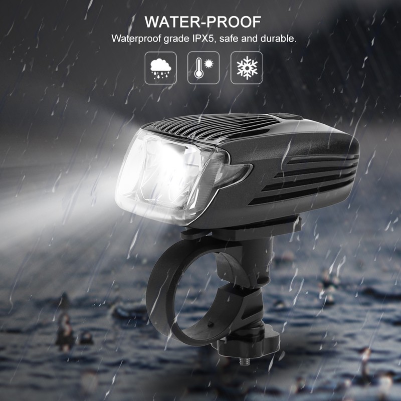 IPX5 Waterproof LED Bicycle Light Bike Headlight USB Rechargeable Cycling