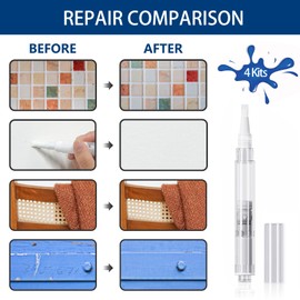 ZURLEFY Touch Up Paint Brush for Painting Walls, 5ml Drywall Repair Brush kit for Wood Furniture, Floors, Cabinets, Sofa, Table, Chair Scratches(5ml)