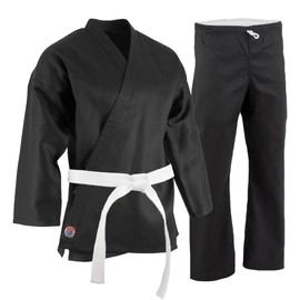 ProForce 6oz Student Karate Gi / Uniform - Black - Size 0000