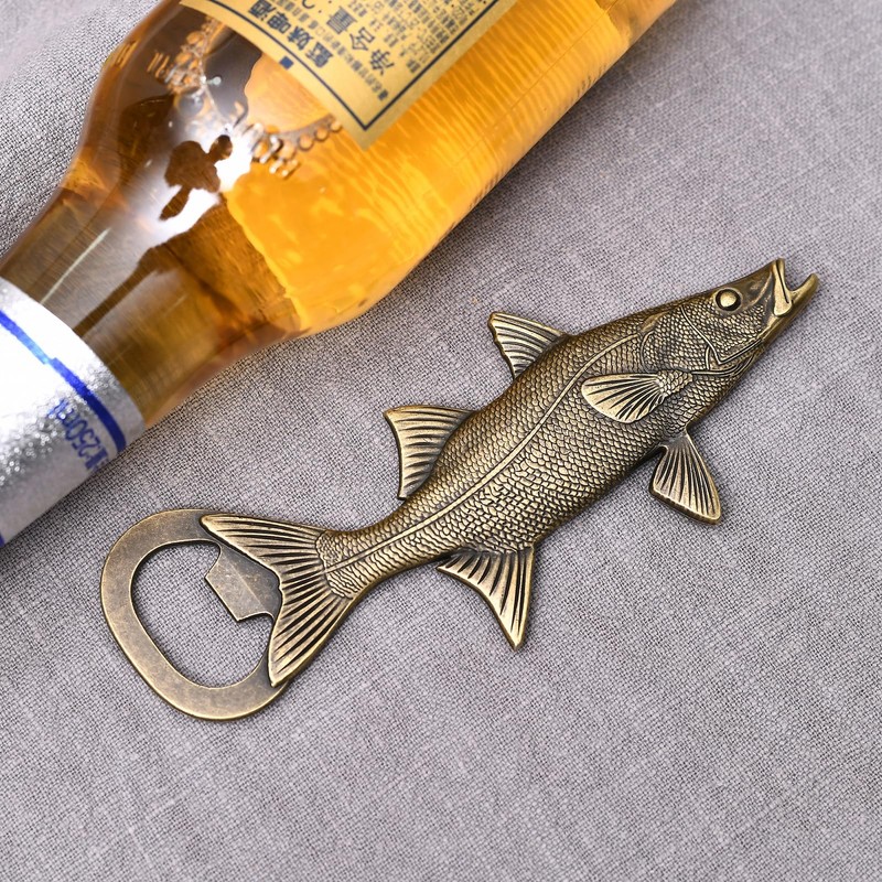 LSJ ORIGINAL Beer Bottle Opener Fish，Cool Bottle Opener for Bar