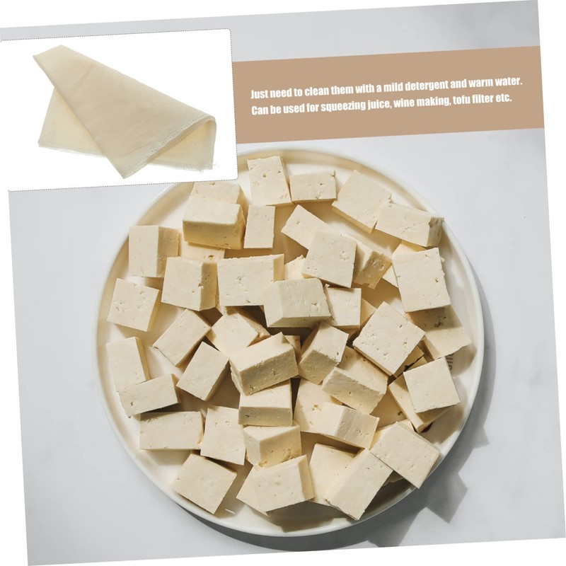 Gatuida 10pcs Reusable Unbleached Cotton Fabric Strainer Fine Cheesecloth for
