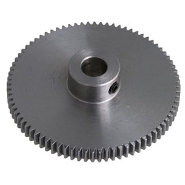 CNBTR Module 0.5 80T Metal Steel Gear 6mm Shaft Hole Motor Spur Pinion Gear for Low Strength Project.