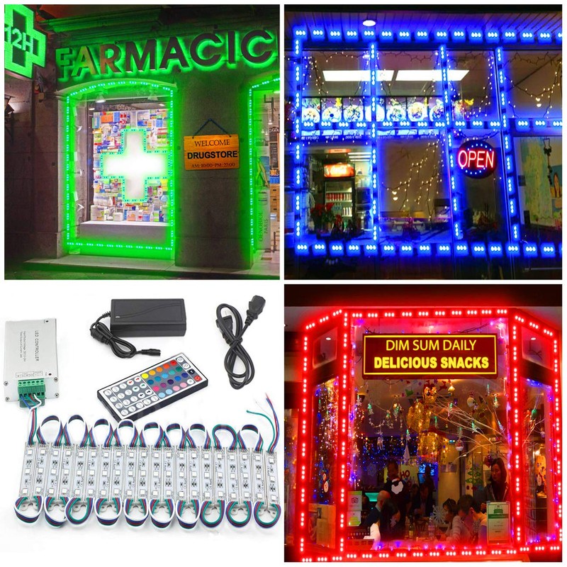 EAGWELL Storefront Light 20 Ft RGB Store Front Lights 40