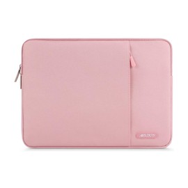 MOSISO Laptop Case 15 inch, 15 inch Laptop Sleeve Compatible with MacBook Air 15 M4 A3241 M3 A3114 M2 A2941 2025-2023, Dell XPS 15, Polyester Vertical Computer Sleeve Bag with Pocket, Pink