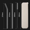 HeykirHome 4-Pack Reusable Glass Straw