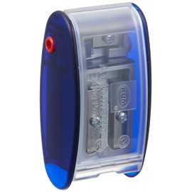 AS2M (1053121), Long Point Sharpener, sharpens in 2 steps; 2 spare blades includes. With lead pointers for 2 mm and 3.2 mm. BLUE only