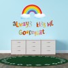 Always kiss me Goodnight- Rainbow Vinyl Wall Decal - Easy