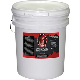 50 lb Red Hot Devil Lye Sodium Hydroxide, Import Material, High Grade Caustic Soda Beads