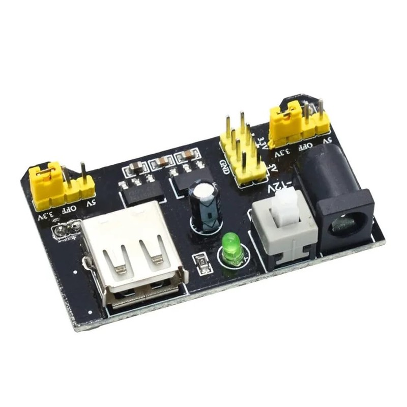 MB102 Breadboard Power Supply Module 3.3V/5V for Arduino Board Solderless