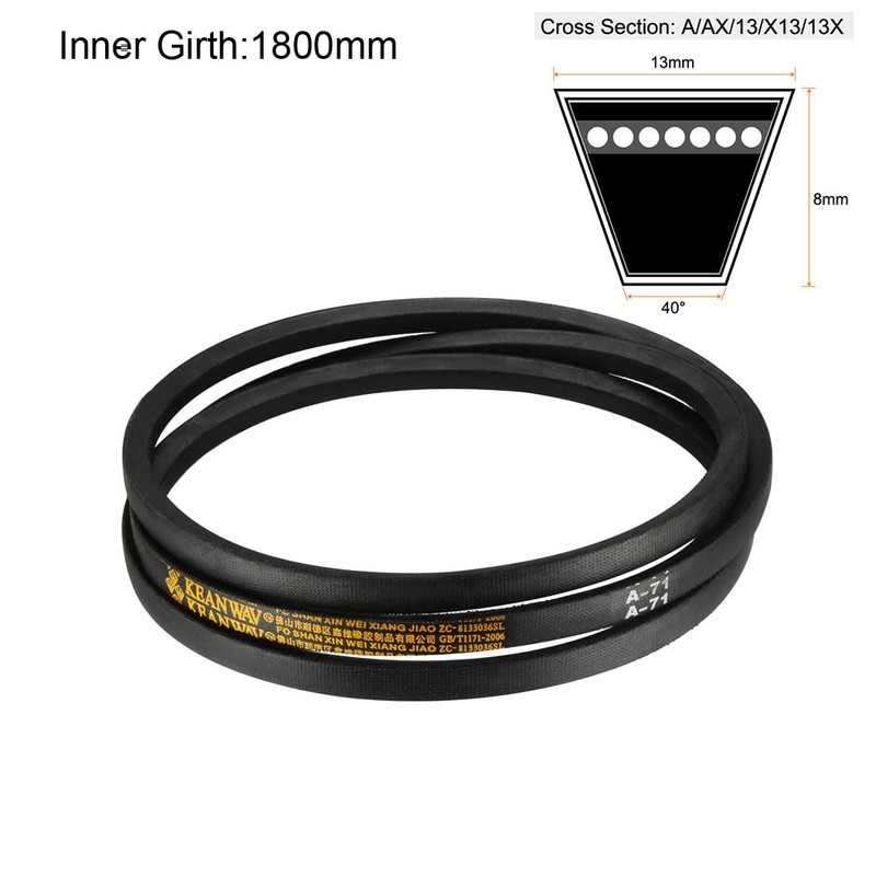 sourcing map A-71 Drive Belt 71 Inch Pitch Length Industrial