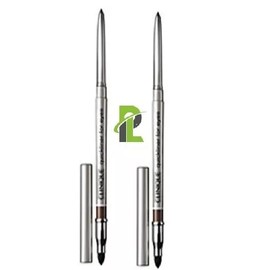 Lot Clinique Quickliner For Eyes # 11 Black Brown WITH Smudger X 2