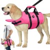 Dogcheer Dog Life Jacket with Zipper and Rescue Handle, Ripstop
